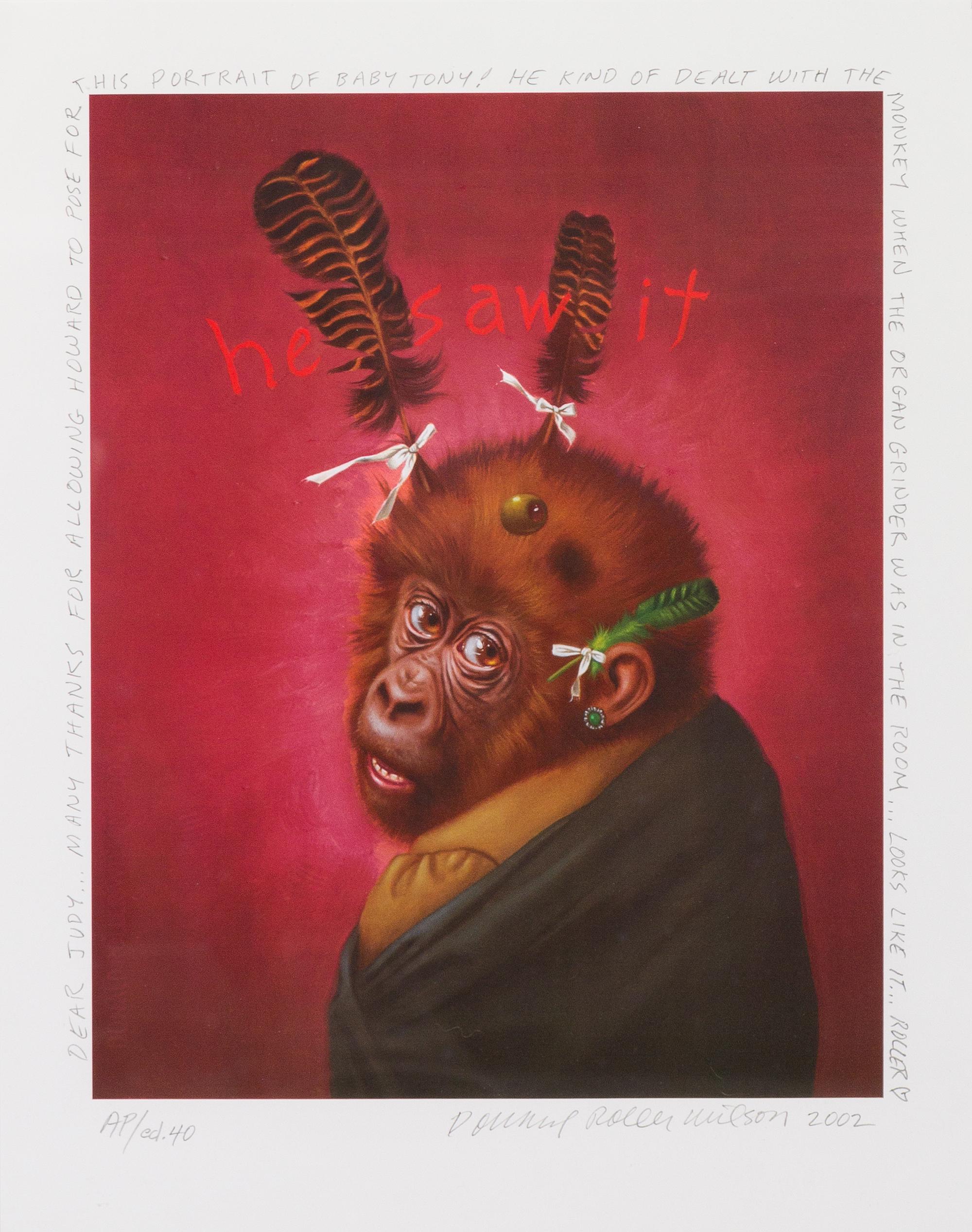 Donald Roller Wilson, (American, b. 1938), Portrait of Baby Tony, 2002