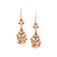 ROSE GOLD AND RUBY EARRINGS