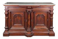 A Victorian Mahogany Server Height 39 1/4 x width 63 1/2 x depth 28 1/2 inches.