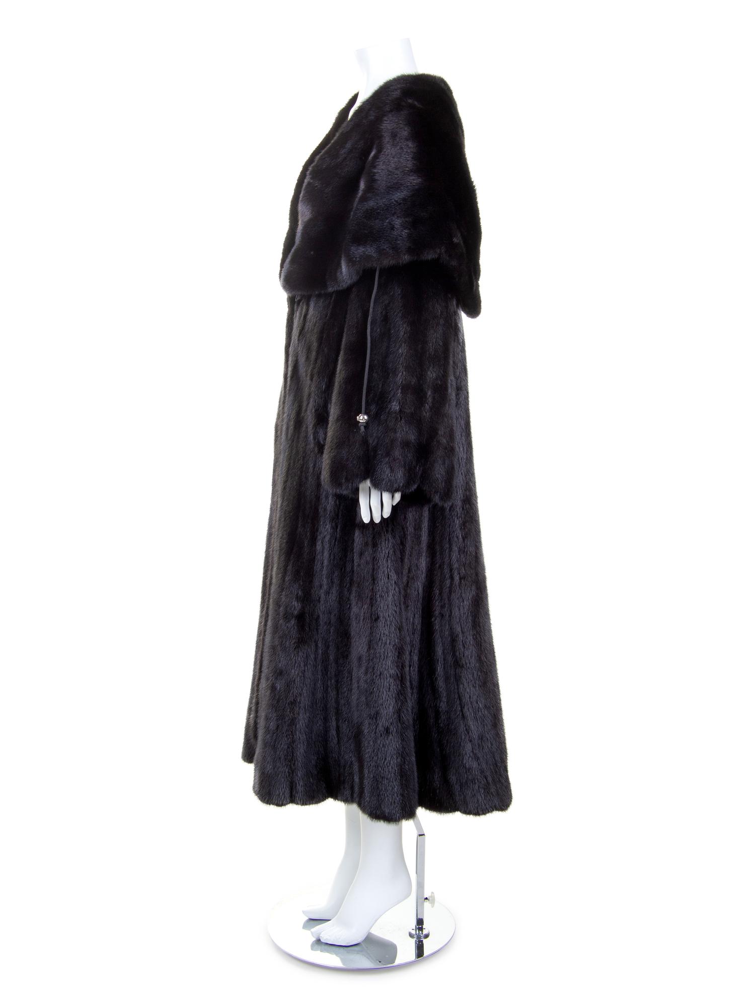 Elan Furs Long Mink Coat, 1990-2000s