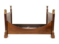 An Empire Mahogany and Parcel Gilt Day Bed