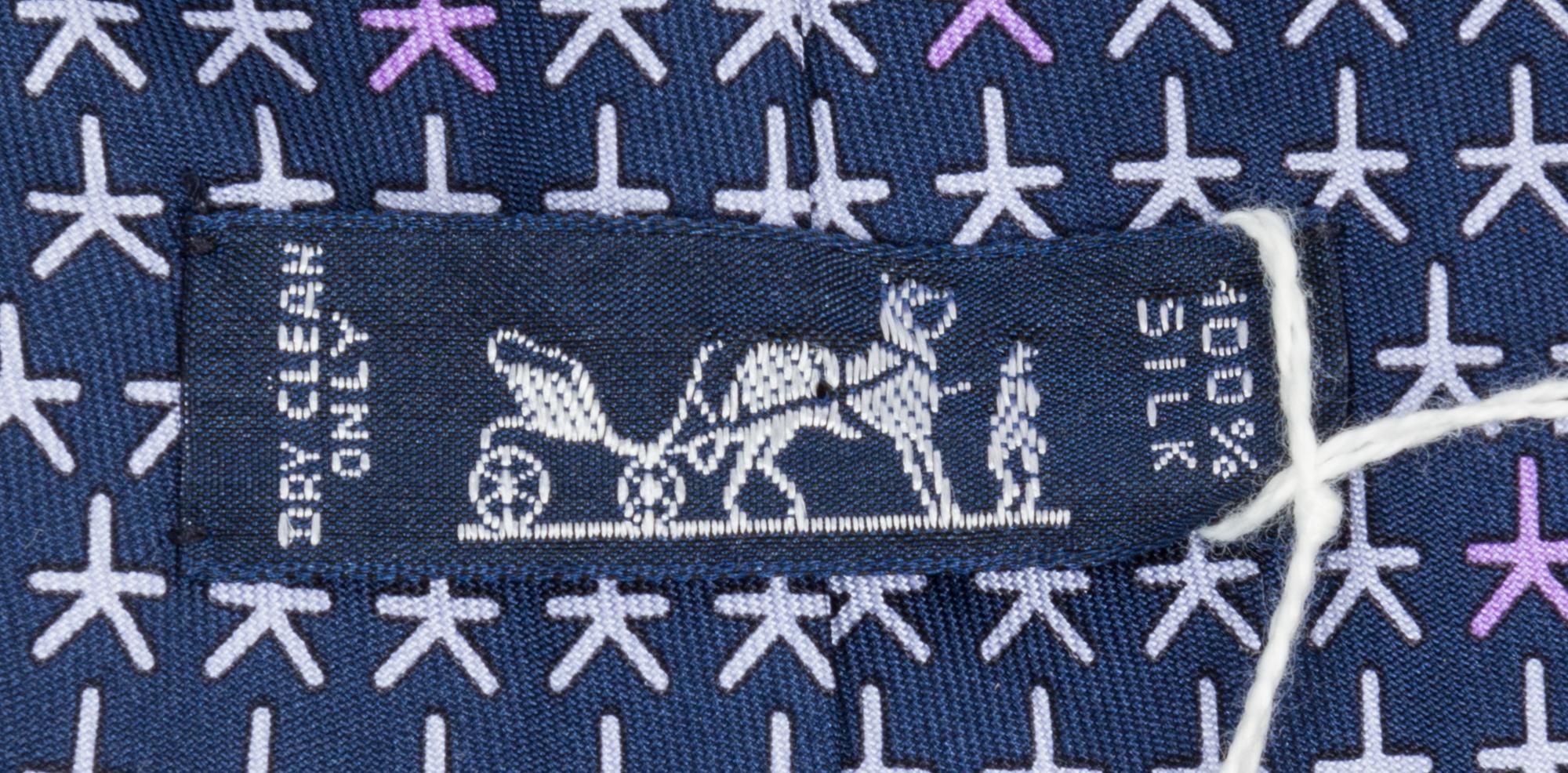 A Group of Three Hermes Silk Ties,