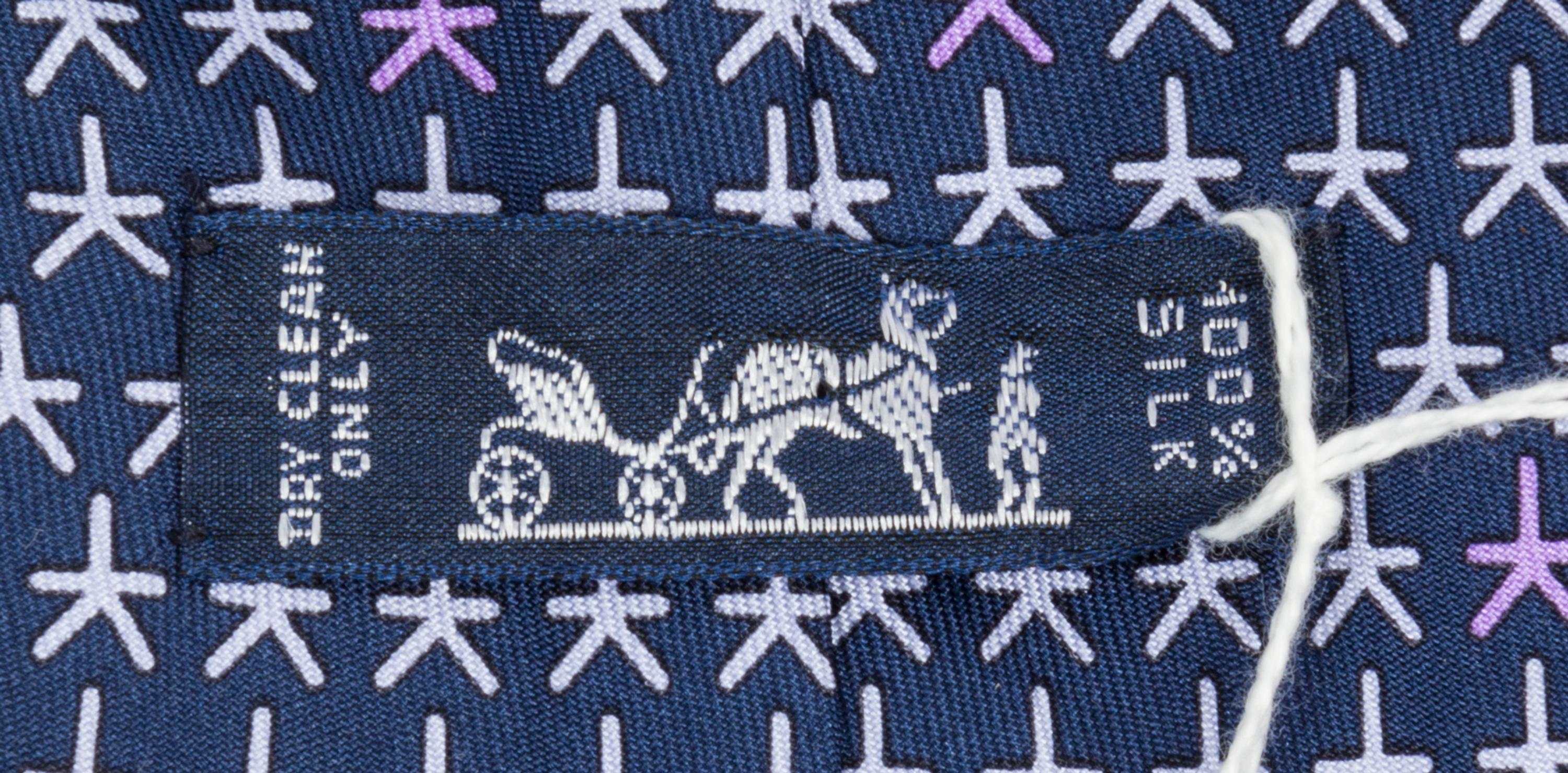 A Group of Three Hermes Silk Ties,