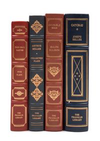 [FRANKLIN LIBRARY]. 4 works by: Ralph Ellison, Joseph Heller, Arthur Miller, and Jean-Paul Sartre. ALL SIGNED.