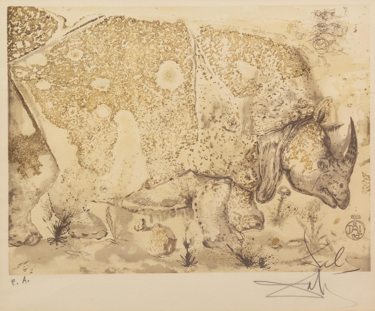 Salvador Dali, (Spanish, 1904–1989), Le Rhinoceros, 1968