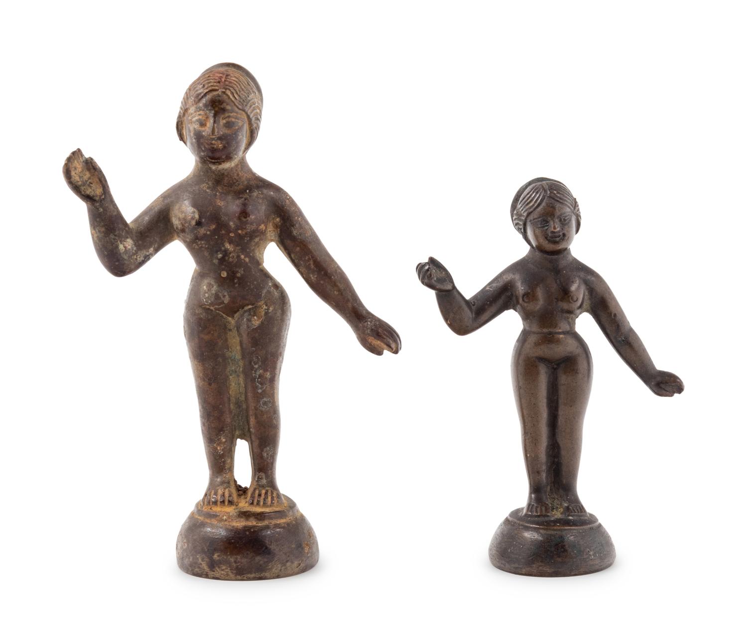 Two Indian Bronze Figures of Females