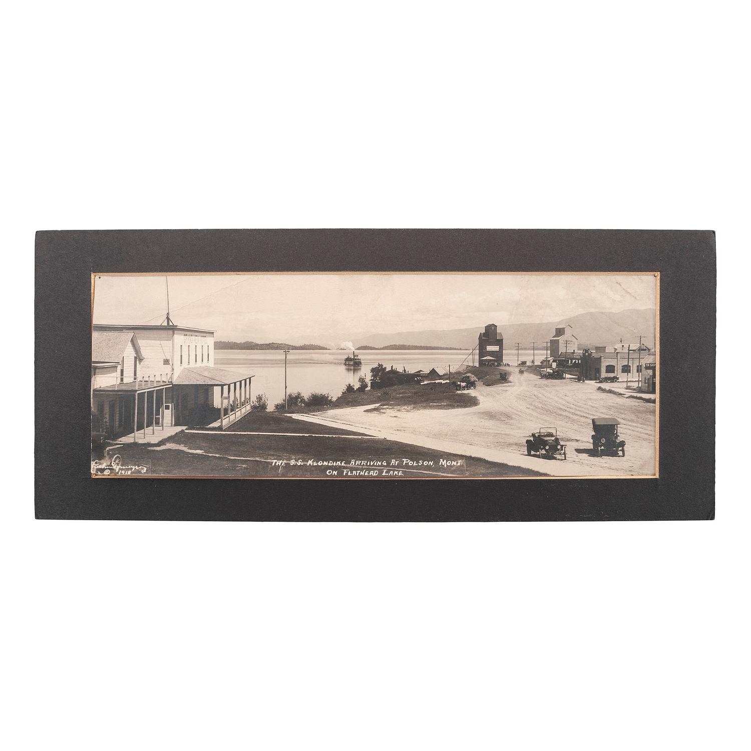 [EARLY PHOTOGRAPHY] -- [TRANSPORTATION]. A group of silver gelatin and albumen photographs of steamships, boats, and harbors, including the Bailey Gatzert on the Columbia River, comprising: