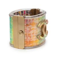 CHANEL, IRIDESCENT LOGO CUFF