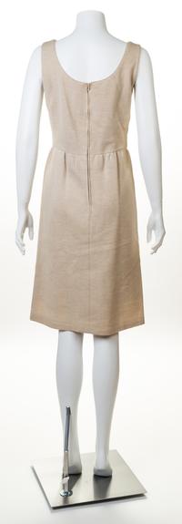 A Norman Norell Oatmeal Wool Sleeveless Dress, No size.