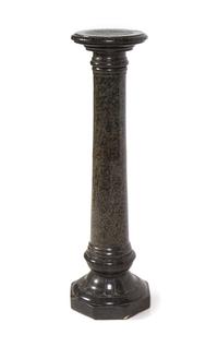 A Continental Verde Antico Marble Column