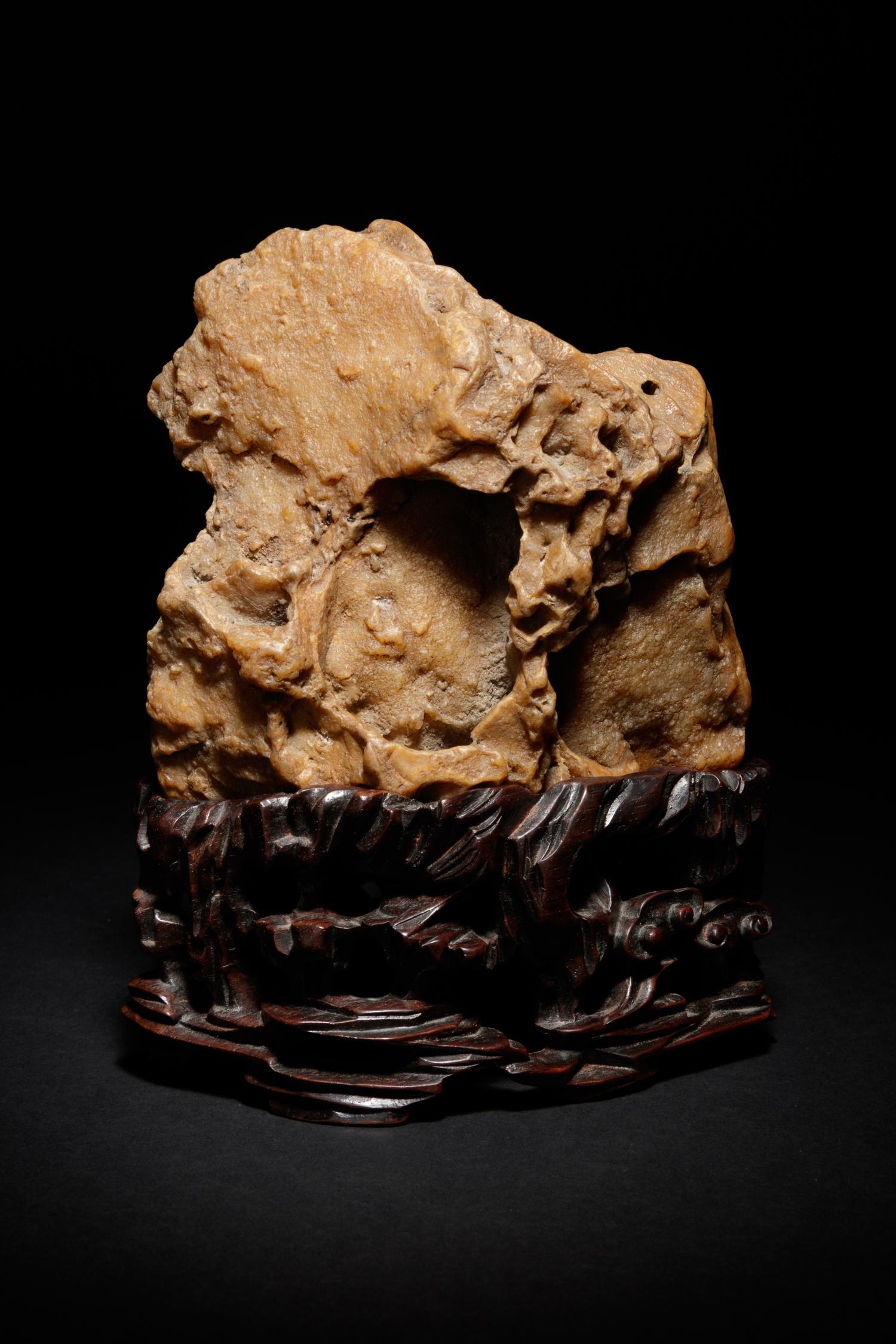 A Yellow Wax Scholar's Rock