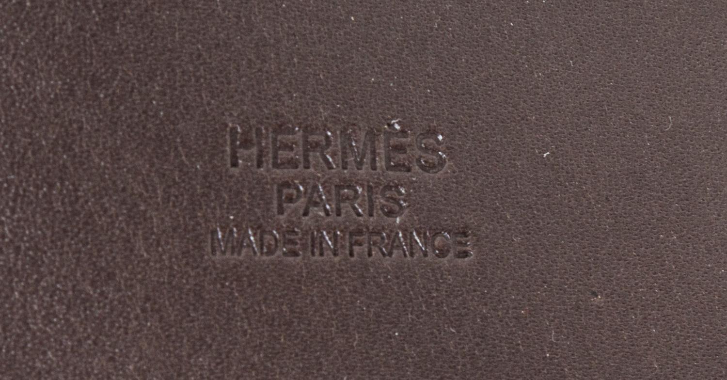 An Hermes Navy Etriviere Shopping Tote, 16" x 17" x 6".