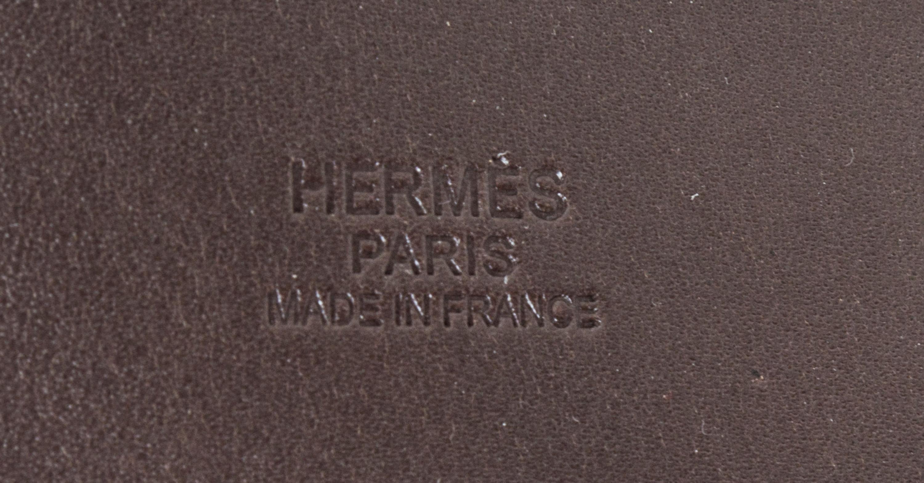 An Hermes Navy Etriviere Shopping Tote, 16" x 17" x 6".