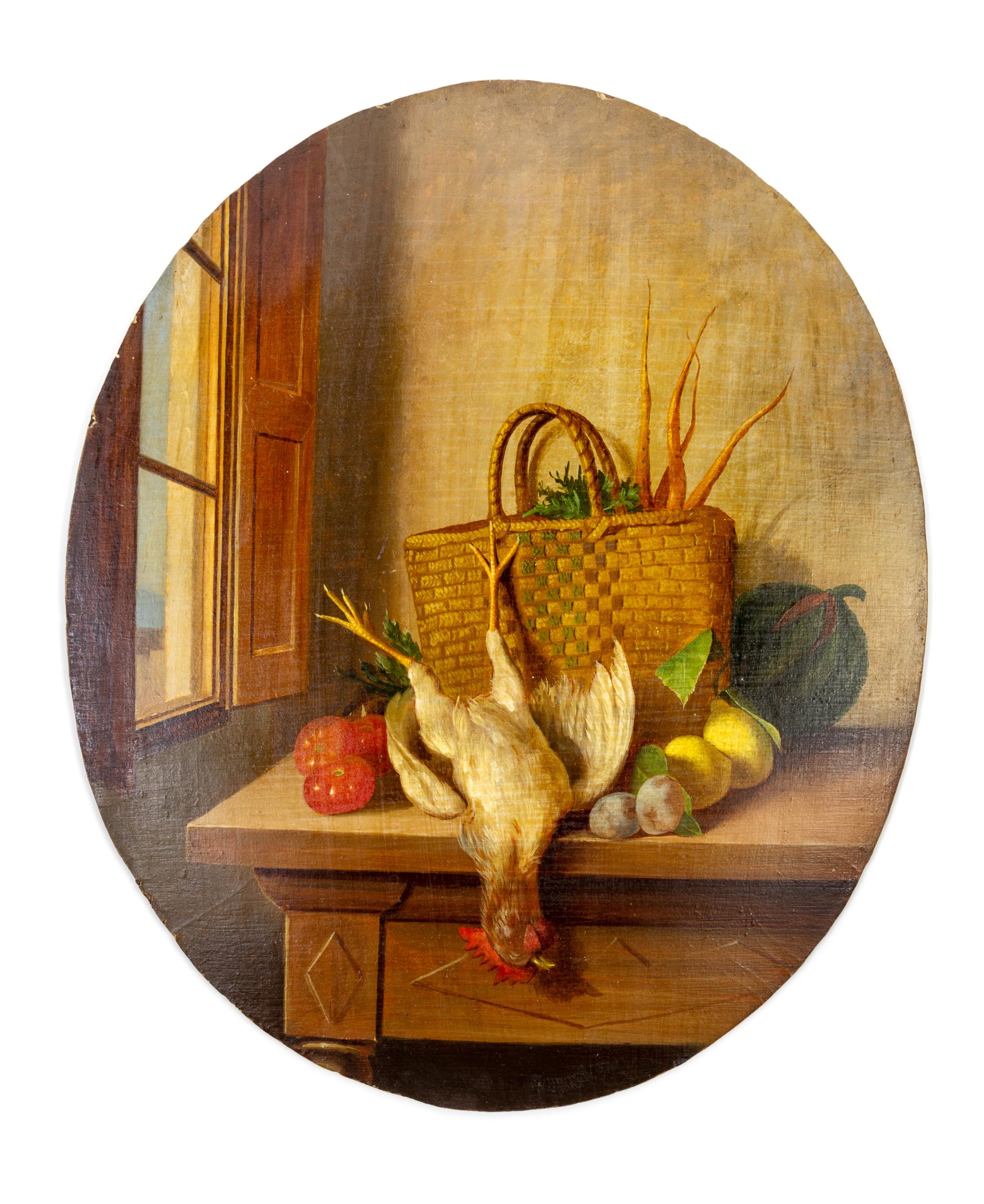 Leopoldo Dumini, (Italian, 19th Century), Still Life with Fowl