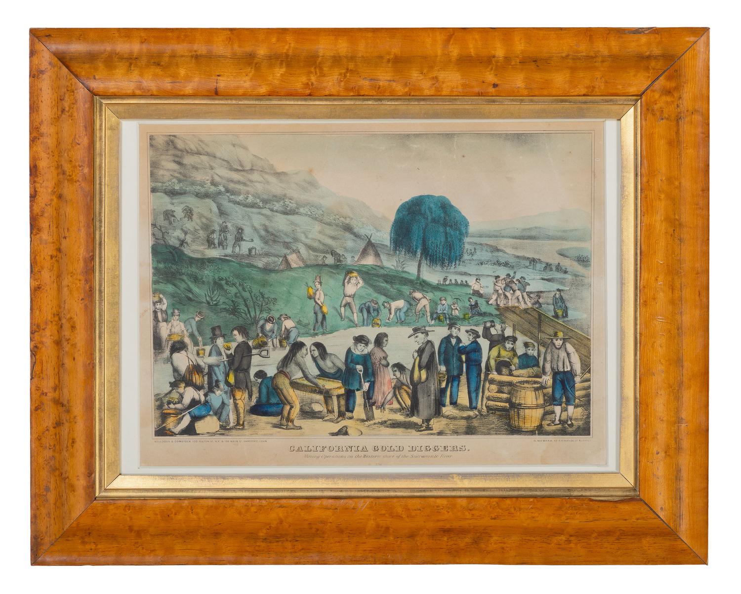 [GOLD RUSH]. California Gold Diggers. Hartford, CT: Kelloggs & Comstock, ca 1850s.