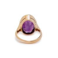 AMETHYST AND DIAMOND RING