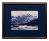 Two Works: Purple Mist at Jackson Lake and Purple Mountains of Tetons