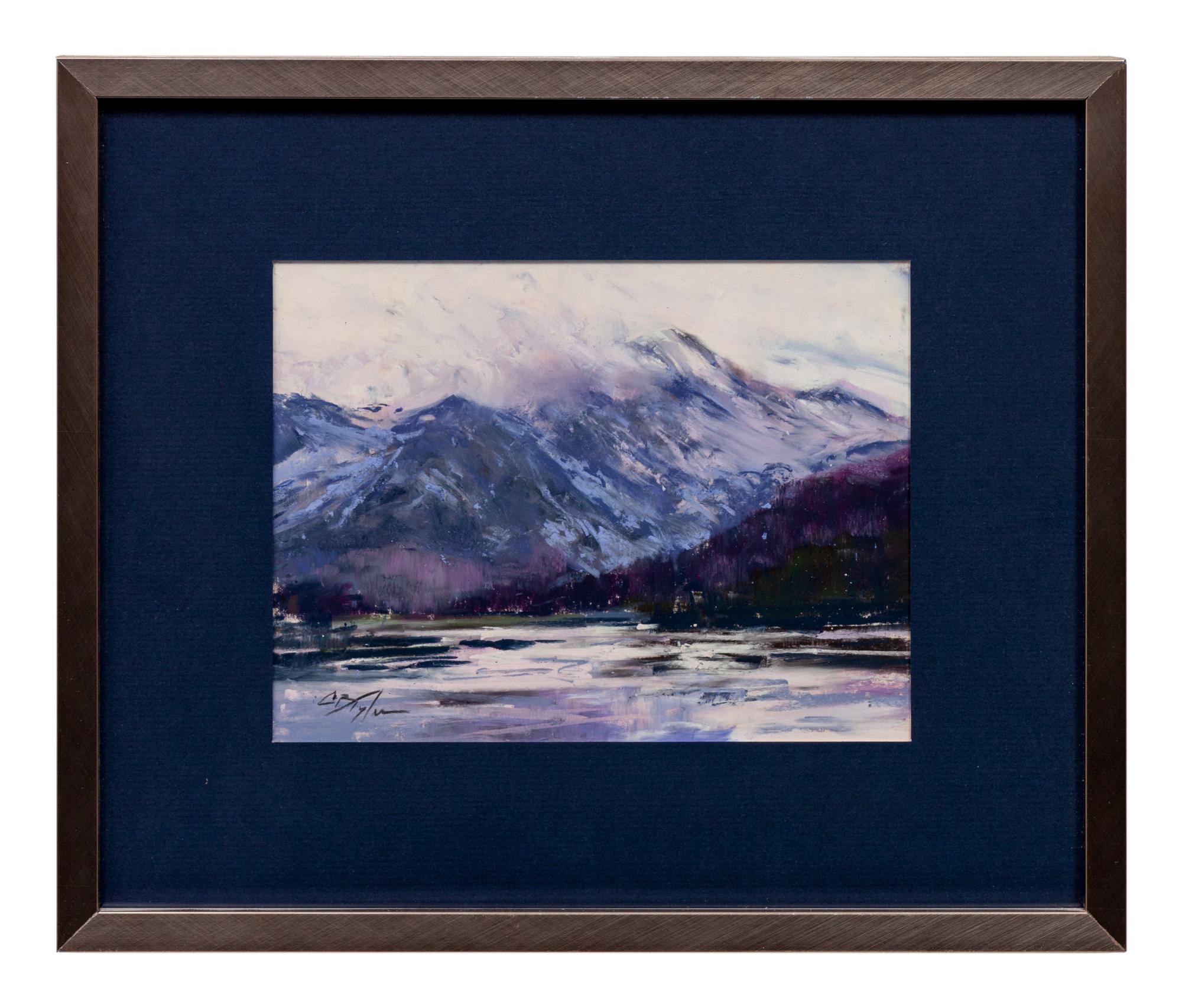Two Works: Purple Mist at Jackson Lake and Purple Mountains of Tetons