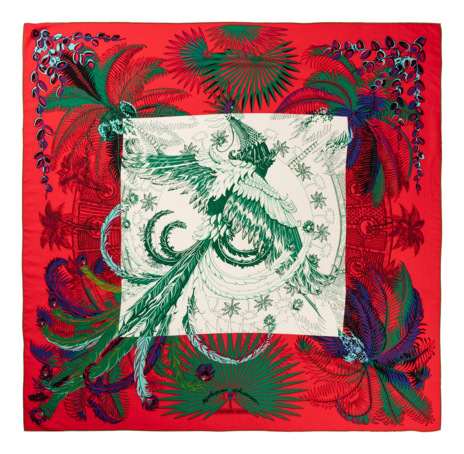 Hermès Cashmere Printed Scarf 140cm