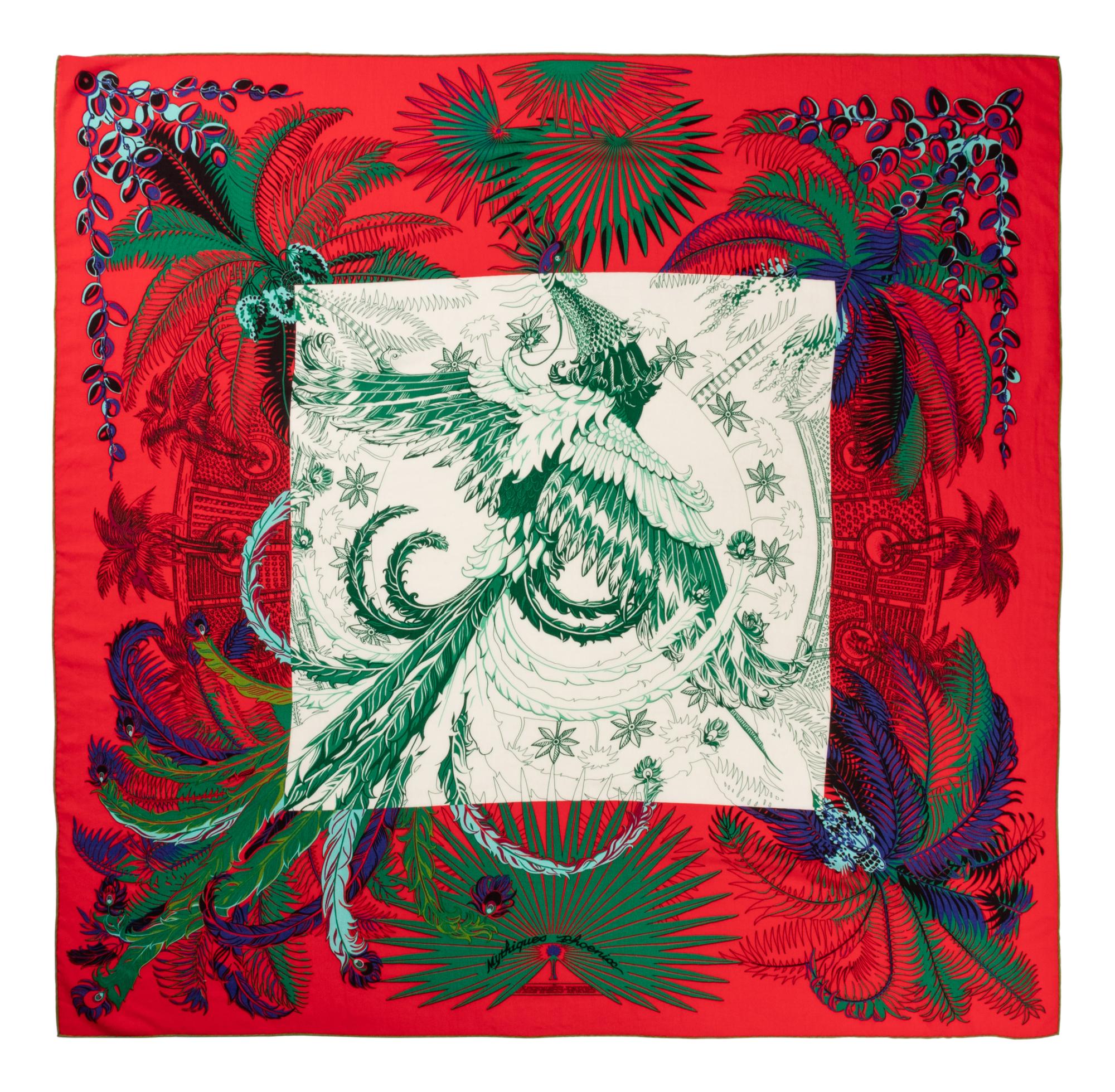Hermès Cashmere Printed Scarf 140cm