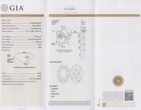 A 2.58 Carat Oval Mixed Cut Fancy Orangy Pink Diamond,