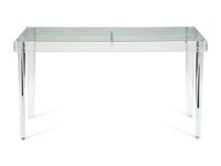 An Acrylic and Glass Top Console Table