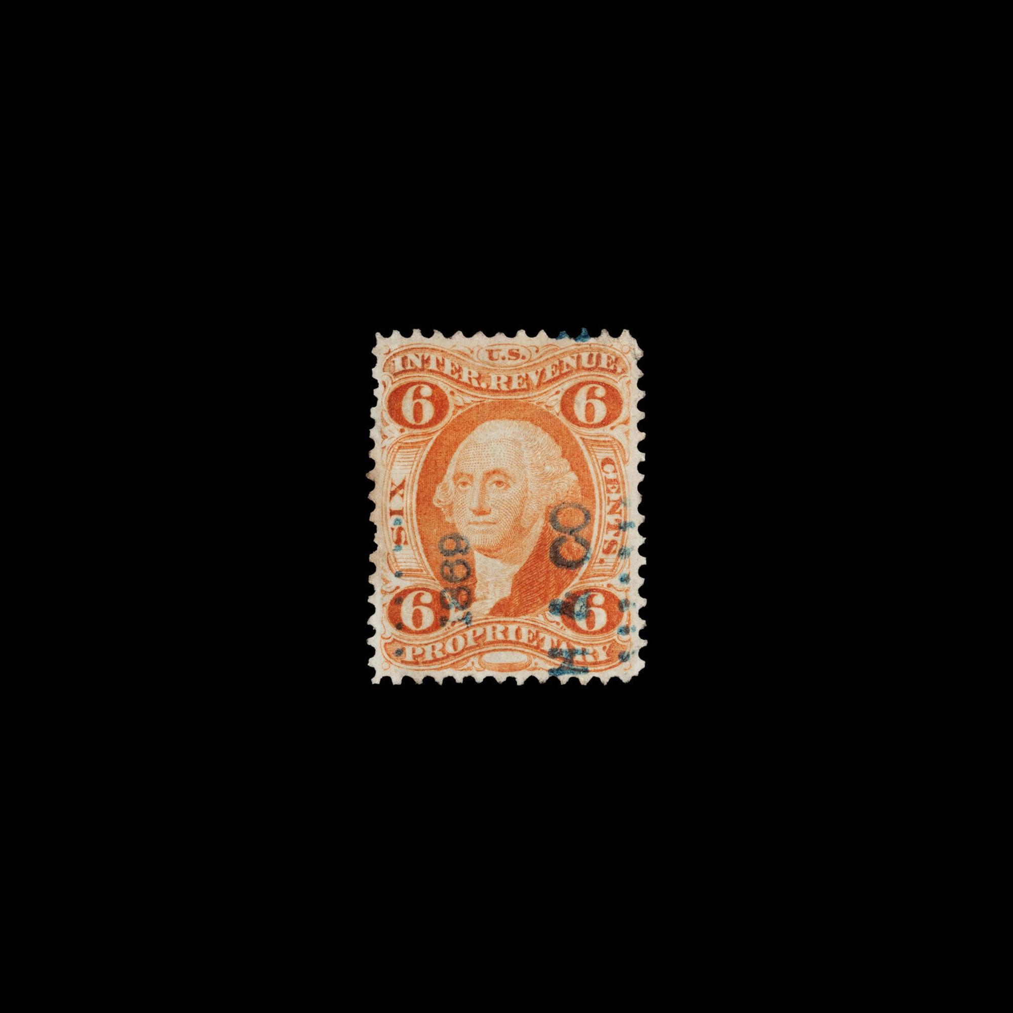 [UNITED STATES REVENUE] A 6c Proprietary , Perforated (R31c)
