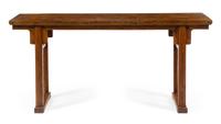 A Chinese Hardwood Altar Table, Pingtou'an Height 33 3/4 x width 70 x depth 16 inches. — 18TH/19TH CENTURY