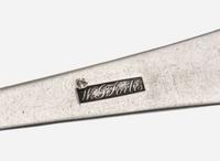 A rare set of twelve silver coffin-end tablespoons, William Garret Forbes (1751-1840), New York, NY, circa 1810