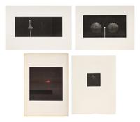 A Group of Four Prints ( Jetty , 1965; Walnut, 1982; Knitting Needle, 1985; and Almost Symmetric, 1994)