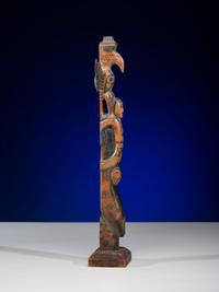 Polychrome Painted Totem Pole