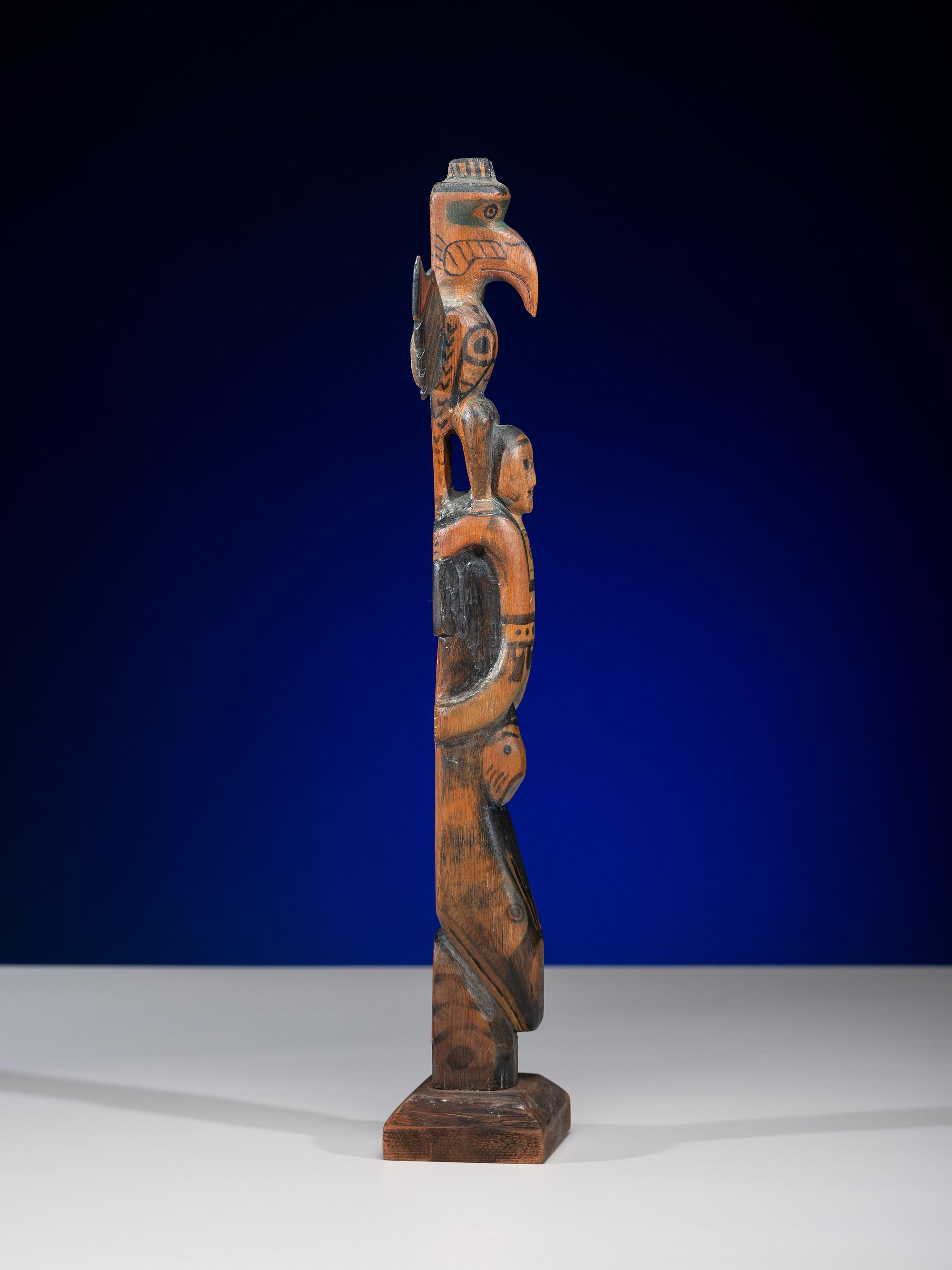 Polychrome Painted Totem Pole