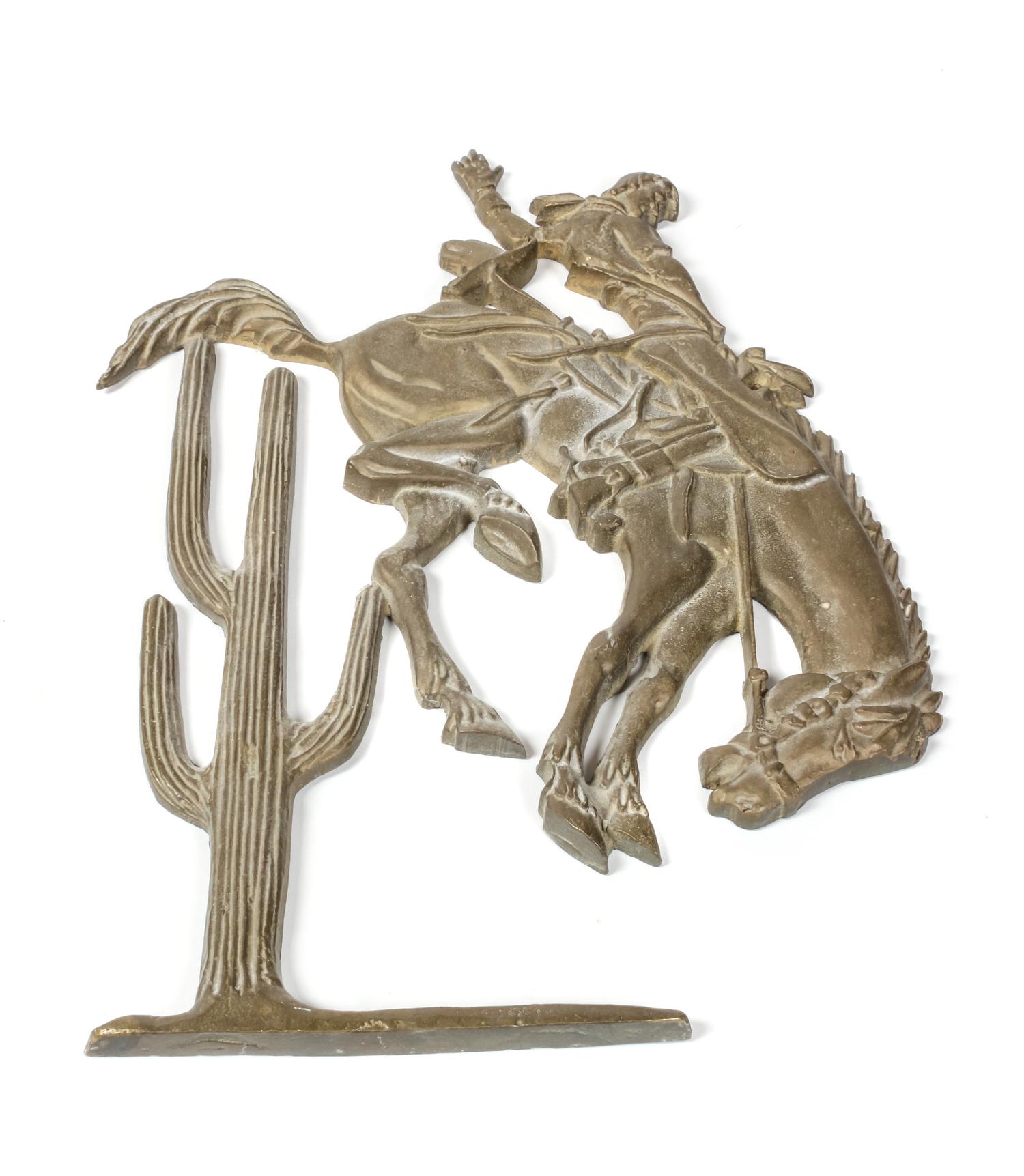 Group of Western Style Decorative Items Height of largest 16 1/2 inches