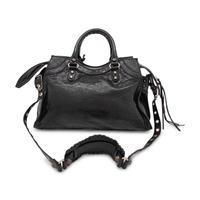 BALENCIAGA, BLACK NEO CAGOLE CITY BAG