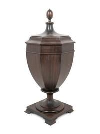 An English Mahogany Cutlery Urn