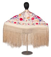 Embroidered Floral Piano Shawl, 1930s