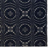 Two Jacquard Woven Cotton and Wool Coverlets