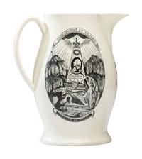 A Liverpool Creamware 'Washington in Glory, America in Tears' Pitcher