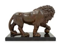 A Continental Bronze Figure of the Medici Lion