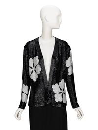 Mollie Parnis, Bugle Bead-Embellished Jacket