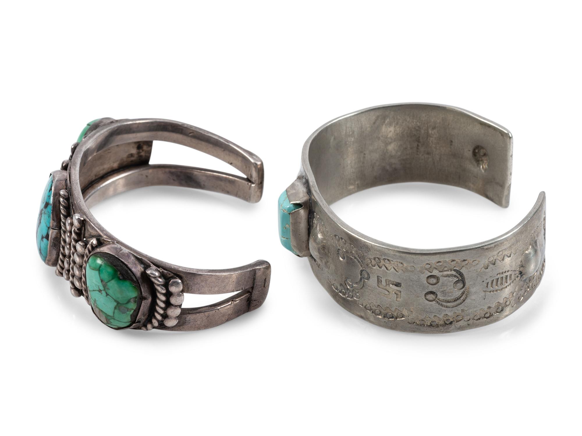 Navajo Cuff Bracelets, with Turquoise