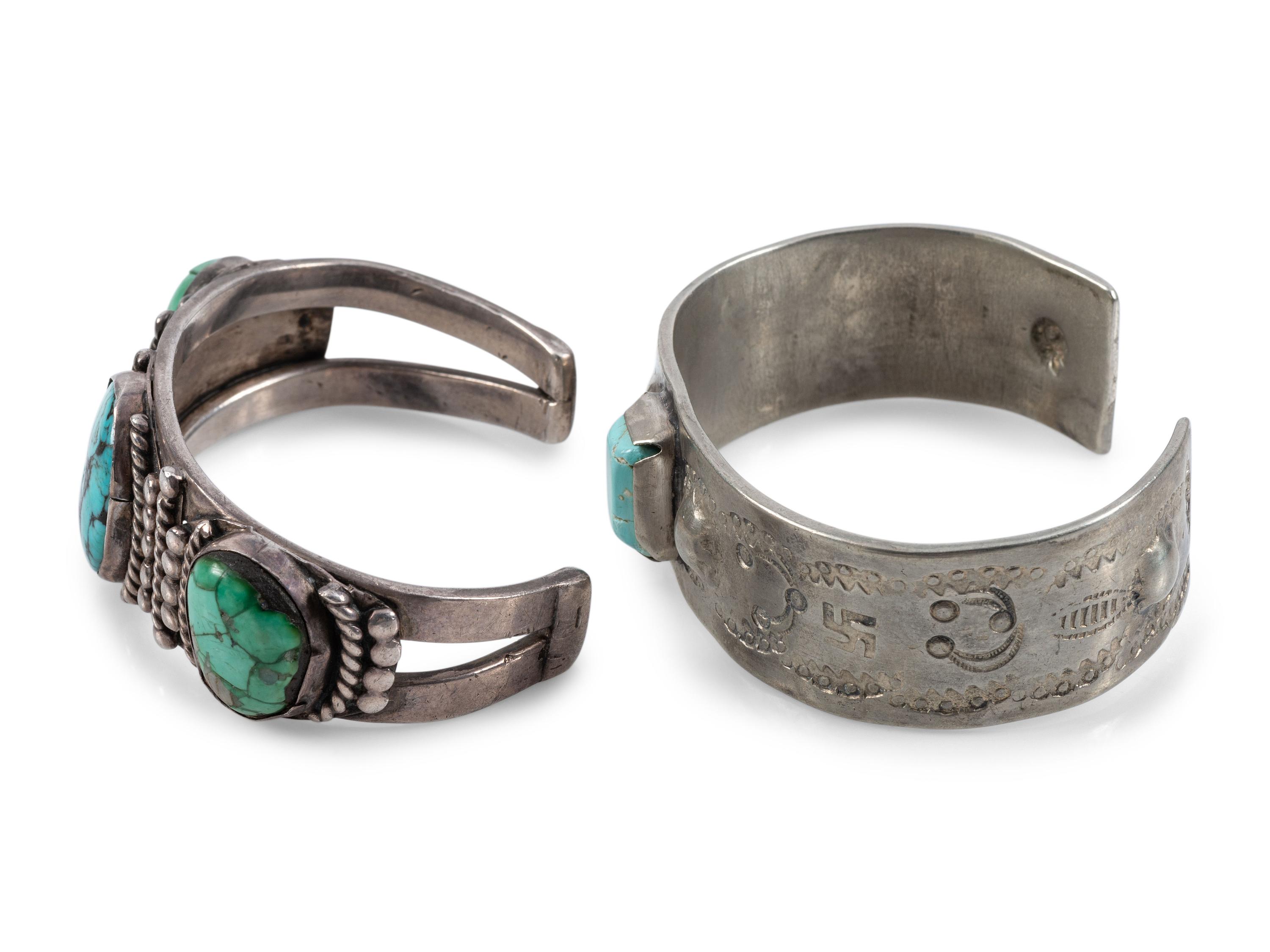 Navajo Cuff Bracelets, with Turquoise