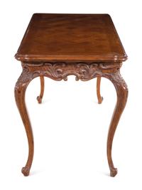 A Louis XV Style Writing Table and an Associated Dutch Marquetry Chair