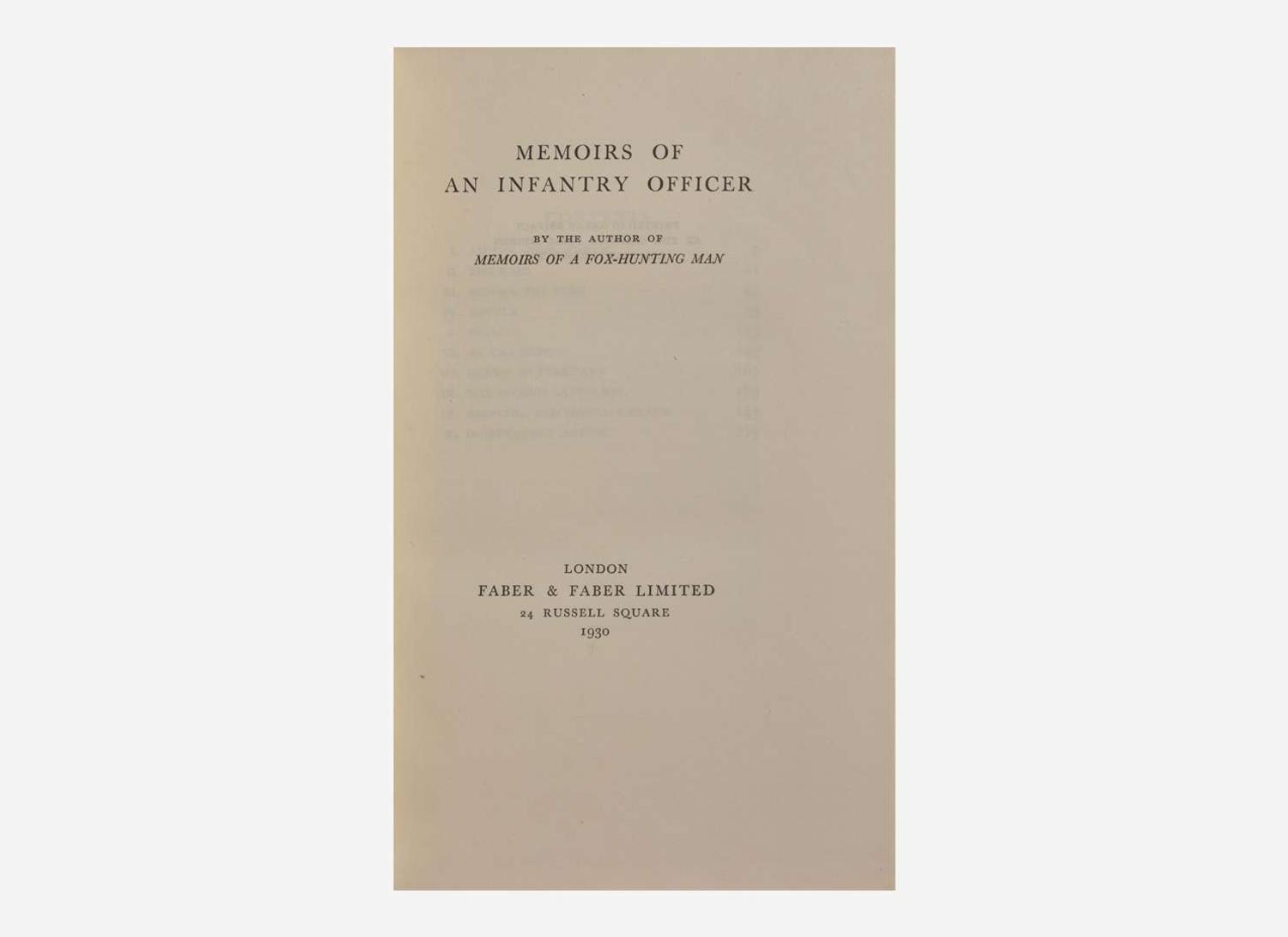 [Literature] Sassoon, Siegfried: The Sherston Trilogy