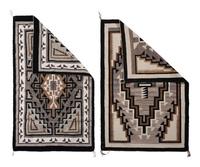 Navajo Two Grey Hill Weavings / Rugs