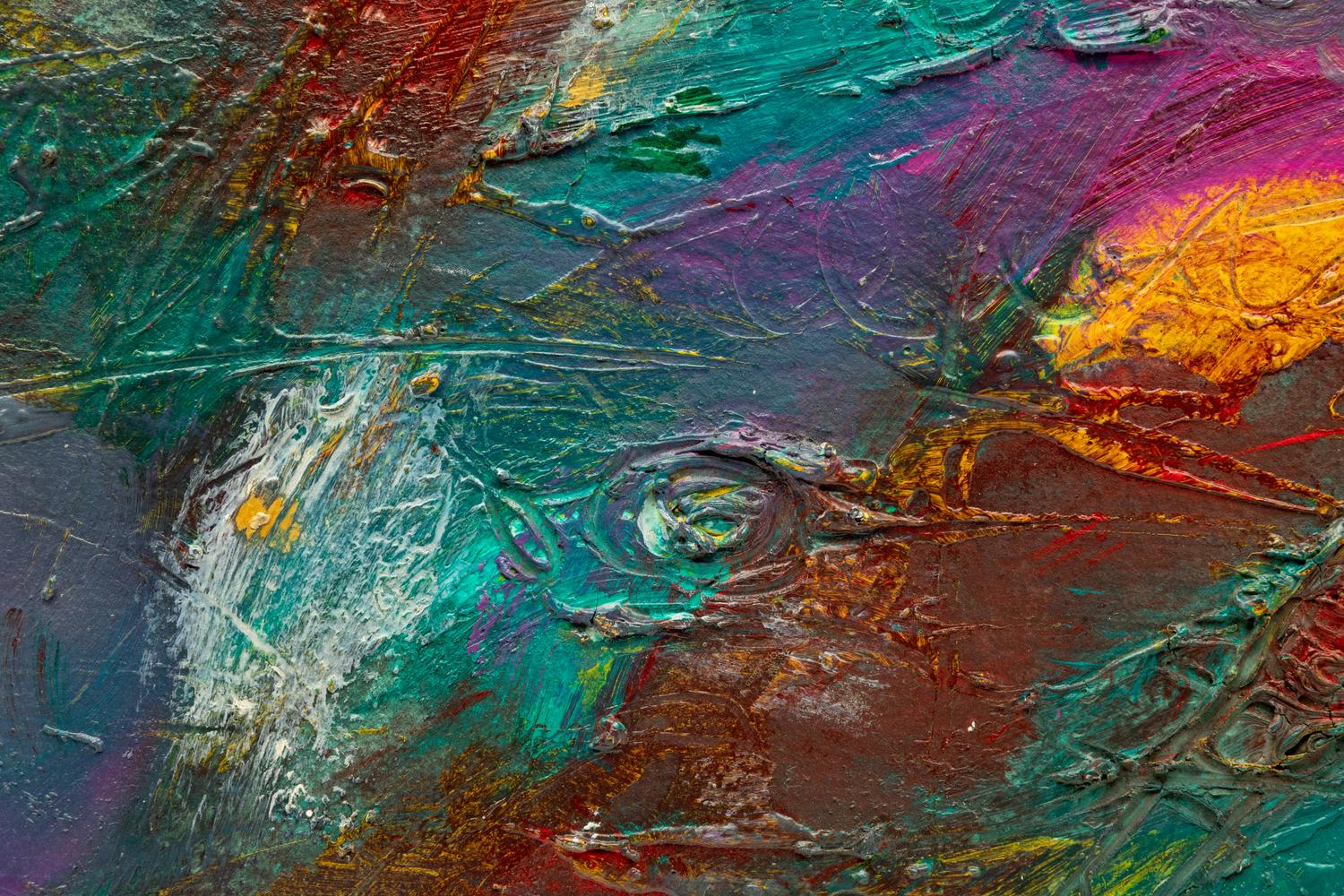 Two Works: Pink Sunset and Eye of the Storm