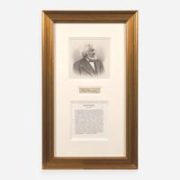 [African Americana] Douglass, Frederick Partially-Printed Document, signed