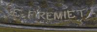 Emmanuel Fremiet, (French, 1824-1910), Le centaure teree emportant un ours