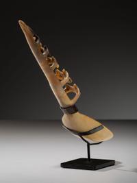 Tlingit Big Horn Sheep Spoon, with Totemic Imagery