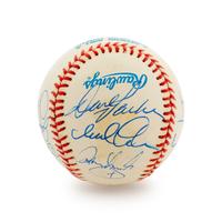 A Group of 19 Los Angeles Angels Signed Baseballs,